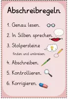 Vorschau - Poster - Merkposter: Abschreibtipps/Abschreibregeln - Seite 1