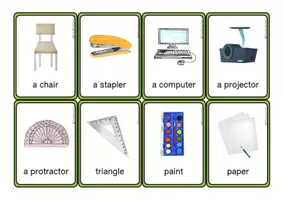 Aperçu - Jeux - Flashcards - School supplies - The British Fox - Page 3