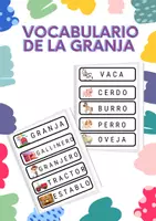 Vista previa - Unidades / Secuencias / Situaciones de Aprendizaje - Tarjetas vocabulario granja. - Portada