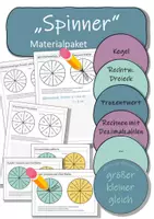 Vorschau - Arbeitsblätter - Materialpaket - Arbeitsblatt „Spinner“ - Deckblatt