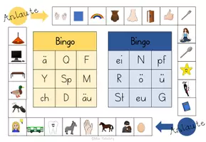 Vorschau - Spiele - Würfel Bingo Anlaute - Laut-Buchstaben Zuordnung spielerisch festigen - Seite 3