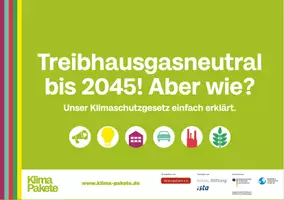 Vorschau - Text - Bildungsmaterial: Treibhausgasneutral bis 2045! Aber wie? - Deckblatt