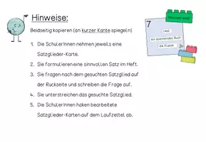 Vorschau - Arbeitsblätter - SATZGLIEDER / Satzbau Werkstatt - Seite 2