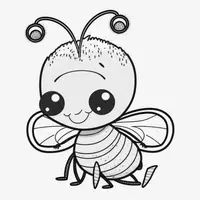 Vorschau - Mal- und Bastelvorlagen - süsse Bienen zum ausmalen in schwarz weiß - Seite 2
