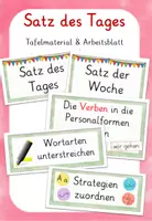 Vorschau - Arbeitsblätter - Satz des Tages/ der Woche (Klasse 3/4) - Deckblatt