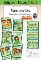 Vorschau - Bildkarten - Bildkarten und Impulsfragen zu "Adam und Eva" - Deckblatt