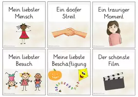 Vorschau - Spiele - kleines Materialpaket - Erzählen nach den Ferien (Herbstferien) - Seite 2
