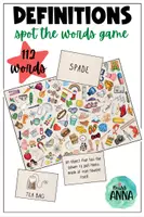 anteprima - Materiale di supporto/inclusione - Spot the definition! - READING SKILLS GAME - Pagina di copertina