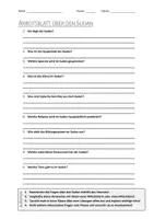 Vorschau - Arbeitsblätter - AB mit Fragen zum Thema "Sudan" + Lösungsblatt + Infografik - Deckblatt
