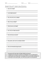 Vorschau - Arbeitsblätter - AB mit Fragen zum Thema "Südpol" + Lösungsblatt + Infografik - Deckblatt