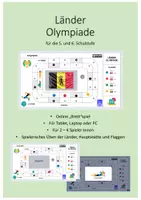 Vorschau - Spiele - Länder Olympiade - online Geographie "Brett"spiel - Deckblatt