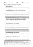 Vorschau - Arbeitsblätter - AB mit Fragen zum Thema "Supermarkt" + Lösungsblatt + Infografik - Deckblatt