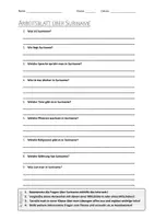 Vorschau - Arbeitsblätter - AB mit Fragen zum Thema "Suriname" + Lösungsblatt - Deckblatt
