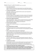 Vorschau - Arbeitsblätter - AB mit Fragen zum Thema "Sydney" + Lösungsblatt - Seite 1
