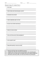 Vorschau - Arbeitsblätter - AB mit Fragen zum Thema "Sylt" + Lösungsblatt + Mindmap + Infografik - Deckblatt