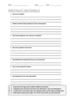 Vorschau - Arbeitsblätter - AB mit Fragen zum Thema "Symbole" + Lösungsblatt + Infografik - Deckblatt