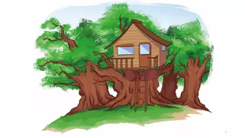 Vorschau - Präsentationen/Tafelbilder - Bilder zum Buch LINA - Da fehlt ein Teppich im Baumhaus (OHNE TEXT) - Seite 2