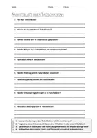 Vorschau - Arbeitsblätter - AB mit Fragen zum Thema "Tadschikistan" + Lösungsblatt - Deckblatt