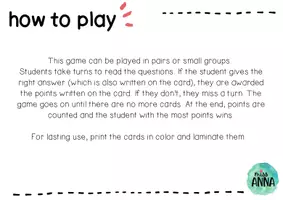 anteprima - Esercizi - Days and months QUESTION CARD GAME - Pagina 2