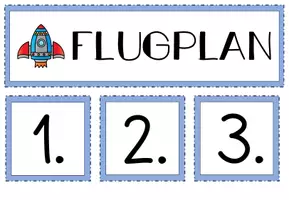 Vorschau - Präsentationen/Tafelbilder - Stundentransparenz Fahrplan Visualisierung Tafelmaterial Weltraum - Seite 1