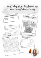 Vorschau - Stundenentwürfe - Politik - Einwanderung/Auswanderung (Kl. 7 -10) - Deckblatt