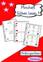 Vorschau - Arbeitsblätter - Miniheft "Silben lesen 1" - Deckblatt
