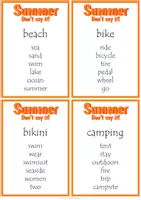 Vorschau - Spiele - Summer Vocabulary Materialpaket - Seite 1