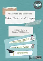 Vorschau - Mal- und Bastelvorlagen - Zukunftsvorstellungen: Quatschen und Tauschen - Deckblatt