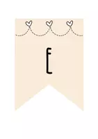 Vorschau - Poster - Wimpelkette Englisch beige - Seite 1