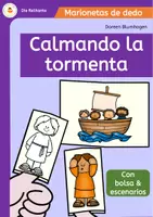Vista previa - Hojas de trabajo - Calmando la tormenta - Marionetas de dedo de historias bíblicas - Portada