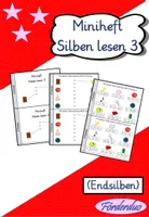 Vorschau - Arbeitsblätter - Materialpaket Minihefte "Silben lesen 1, 2 & 3" - Seite 1