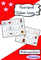 Vorschau - Spiele - Paarspiel "Silben lesen 1" (Anfangssilbe) - Deckblatt
