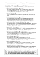 Vorschau - Arbeitsblätter - Lernposter + AB mit Fragen zum Thema "Tag und Nacht" + Lösungsblatt + Mindmap + Infografik - Seite 3