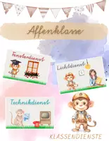 Vorschau - Poster - Klassendienste für die Affenklasse - Deckblatt