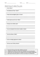 Vorschau - Arbeitsblätter - AB mit Fragen zum Thema "Tallinn" + Lösungsblatt - Deckblatt