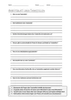 Vorschau - Arbeitsblätter - AB mit Fragen zum Thema "Tankstellen" + Lösungsblatt - Deckblatt