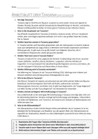 Vorschau - Arbeitsblätter - AB mit Fragen zum Thema "Tansania" + Lösungsblatt + Infografik - Seite 2