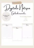 Vorschau - Anderer Materialtyp - Digitale Notizen Gedankensammler - Deckblatt