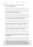 Vorschau - Arbeitsblätter - AB mit Fragen zum Thema "Tausendundeine Nacht" + Lösungsblatt + Mindmap + Infografik - Deckblatt