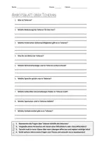 Vorschau - Arbeitsblätter - AB mit Fragen zum Thema "Teheran" + Lösungsblatt - Deckblatt