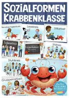 Vorschau - Poster - Krabbenklasse Sozialformen Tafelmaterial - Deckblatt