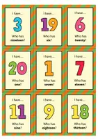 Vorschau - Stationenlernen - Numbers (0-20): I have... Who has...? / Spiel (Englisch) - Seite 2