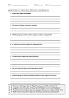 Vorschau - Arbeitsblätter - AB mit Fragen zum Thema "Teppich von Bayeux" + Lösungsblatt + Infografik - Deckblatt