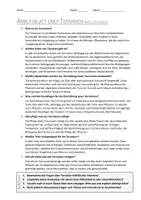 Vorschau - Arbeitsblätter - AB mit Fragen zum Thema "Terrarium" + Lösungsblatt - Seite 1