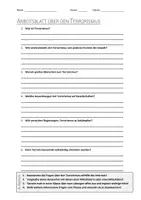 Vorschau - Arbeitsblätter - Lernposter + AB mit Fragen zum Thema "Terror" + Lösungsblatt + Infografik - Seite 1