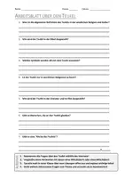 Vorschau - Arbeitsblätter - AB mit Fragen zum Thema "Teufel" + Lösungsblatt + Infografik - Deckblatt