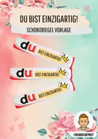 Vorschau - Anderer Materialtyp - Du bist einzigartig! - Schüler Motivation Geschenkidee - Deckblatt
