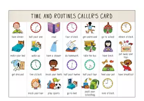 anteprima - Materiale di supporto/inclusione - Daily Routines and Time BINGO - Pagina 3