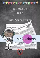 Vorschau - Arbeitsblätter - Das Weltall - Teil 2 - Unser Sonnensystem - Deckblatt