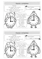 Aperçu - Feuilles d'exercices - Cahier Explorateur Horloge - Page 3